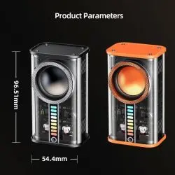 Remax RB-M68 Clear Mecha Wireless Speaker with RGB Lighting and Deep Bass