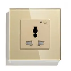 Smartex Smart Socket MF-Black (WiFi)-Gold