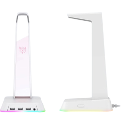 ONIKUMA ST2 Adjustable Gaming Headset Stand with Anti-Slip Base – White