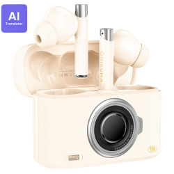 ONIKUMA T18 Wireless Earbuds Live Translation – Beige