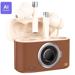 ONIKUMA T18 Wireless Earbuds Live Translation – Brown