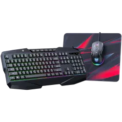 ONIKUMA TZ3006 RGB 3-in-1 Gaming Combo – Black
