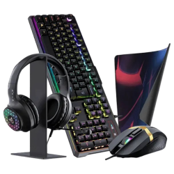 ONIKUMA TZ5006 RGB 5-in-1 Gaming Combo – Black