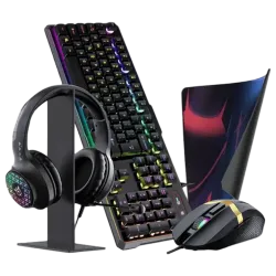 ONIKUMA TZ5006 RGB 5-in-1 Gaming Combo – Black
