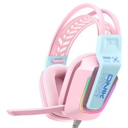 ONIKUMA X13 Wired Gaming Headphones – Pink