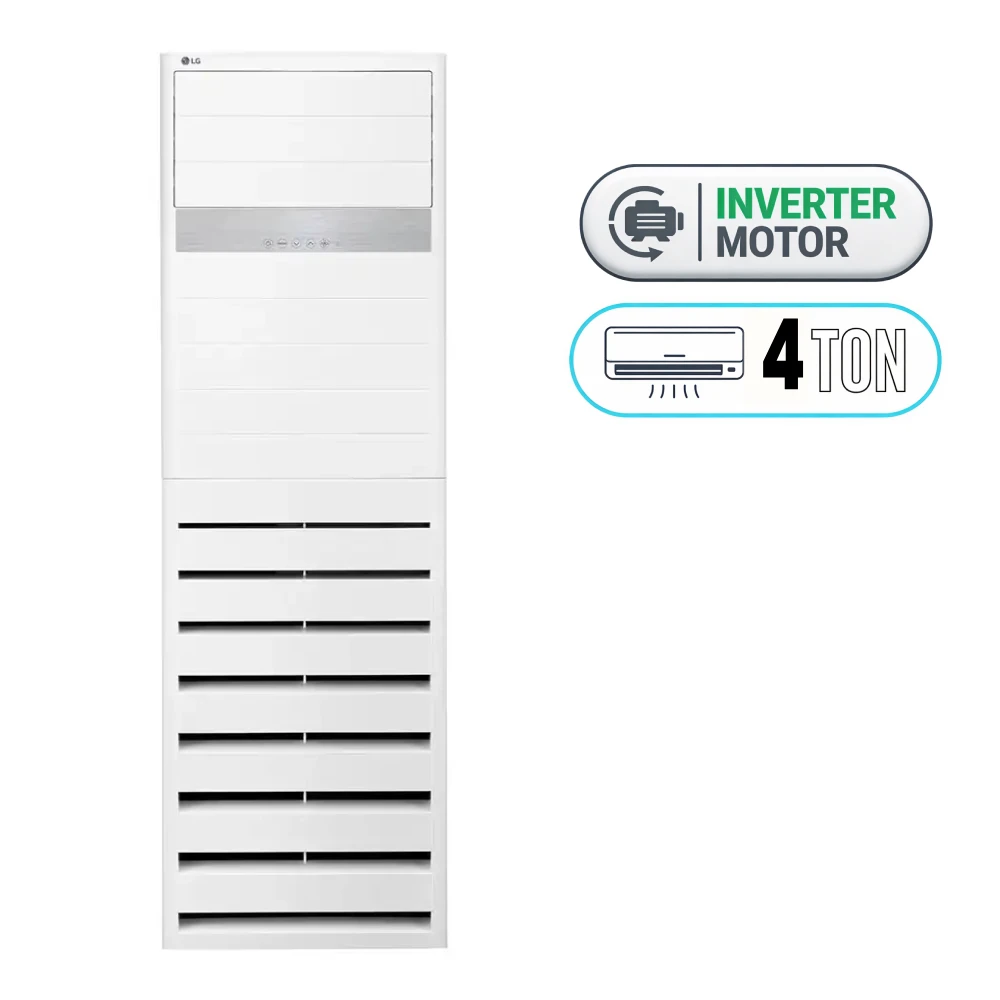 LG APNW50GT3E0 Floor Standing AC - 4 Ton - Inverter - Ampere Control - White