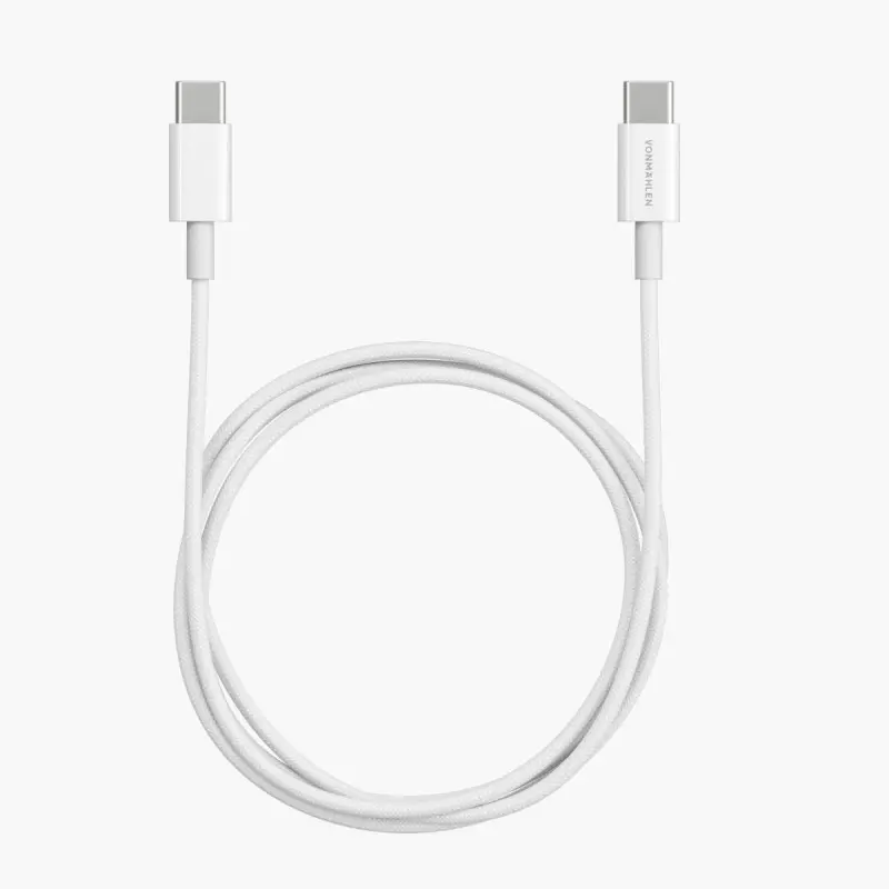 Vonm&auml;hlen USB-C to USB-C Fast Charging Cable 60W 1m - White