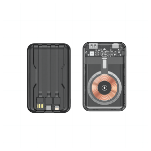 Hanar - 10000mah - Wireless Power Bank - Black